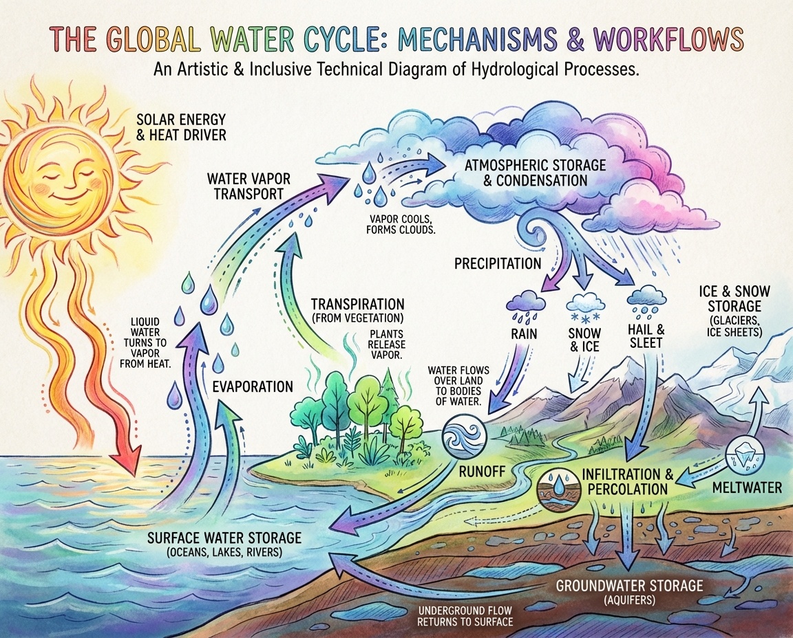 Water Cycle Infographic